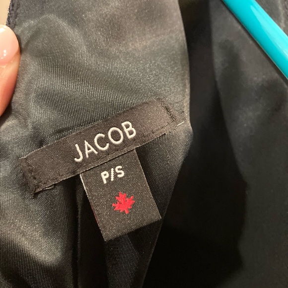 Navy textured dress - Picture 5 of 6